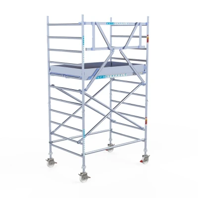 Afbeelding van Professionele rolsteiger 135x190x4.20m werkhoogte wooddeck