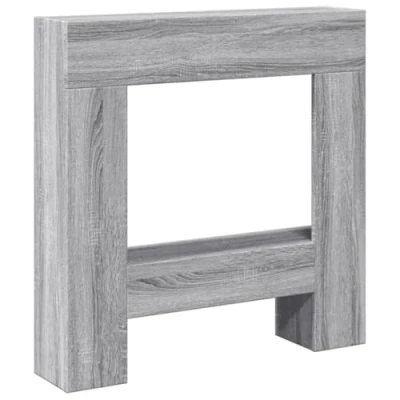 Afbeelding van vidaXL Haardombouw 81x18x82 cm bewerkt hout grijs sonoma eikenkleur