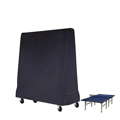 Afbeelding van Gurkkst Tafeltennistafelhoes, waterdicht, voor binnen en buiten, zwart, 185 x 70 165 cm