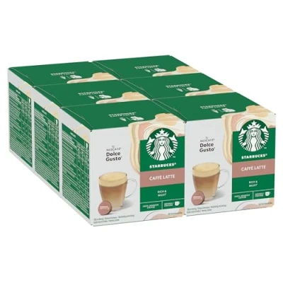 Afbeelding van Starbucks Caffe Latte by Nescafe Dolce Gusto 6 x 12 Capsules 727.00 g