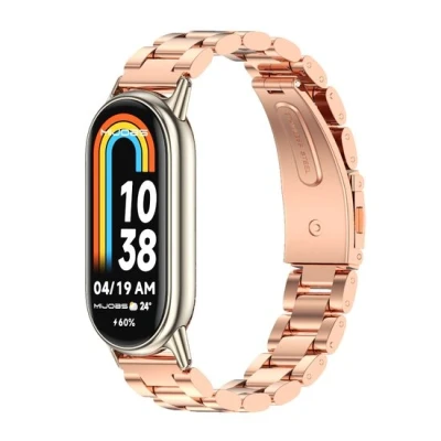 Afbeelding van Stalen schakelband Rosé goud Xiaomi Smart band 8