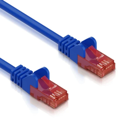 Afbeelding van Cat 6 U/UTP Netwerkkabel Patchkabel Internetkabel 10 Gbps 5 meter Blauw Allteq