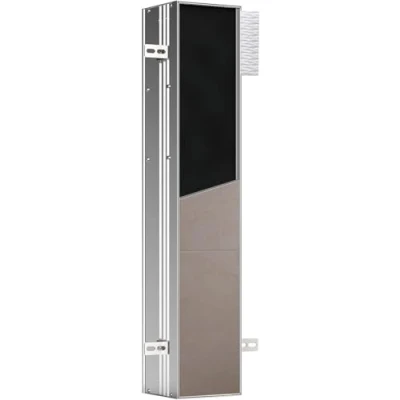 Afbeelding van Emco Asis module toiletmodule links inbouw aluminium, aluminium