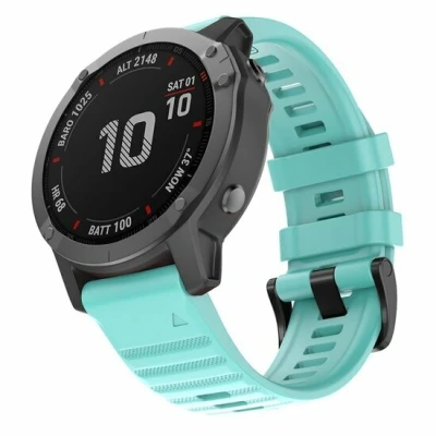 Afbeelding van Siliconen bandje Lichtblauw Garmin Quatix 7X / 6X &amp; Tactix 7 (pro)