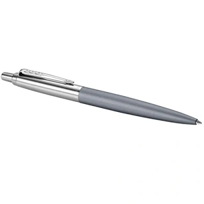 Image de Parker Jotter XL stylo bille Gris Mat Alexandra pointe moyenne encre bleue coffret cadeau