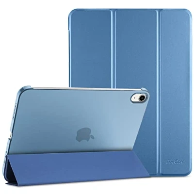 Afbeelding van ProCase Cover voor iPad 10e generatie 10.9 Inch 2022, A2696, A2757, A2777, beschermende hoes, automatisch slaap /wekfunctie Blauw