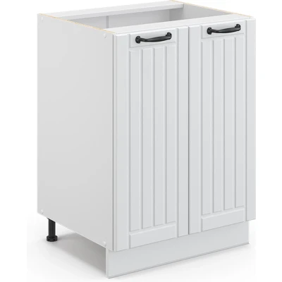 Afbeelding van Vicco Halfhoge kast Fame Line, Wit Landhuis/Wit, 60 x 81.6 cm zonder werkblad