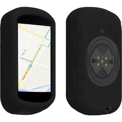 Afbeelding van kwmobile hoes geschikt voor Garmin Edge 530 Siliconen beschermhoes fietsnavigatie zwart