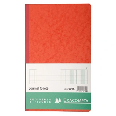 Afbeelding van Exacompta journaal, ft 32 x 19,5 cm, Franstalig bedrijfsformulieren