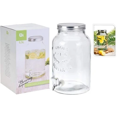 Afbeelding van Hanoo drankdispenser 5,5 L Glas