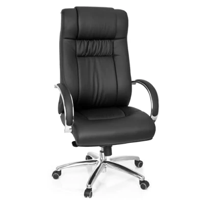 Afbeelding van hjh office XXL FG 600 Bureaustoel Zware belasting Kunstleder Zwart