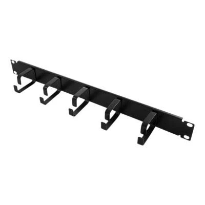 Afbeelding van LogiLink OR101B 19 inch Kabelvoering voor patchkast 1 HE Zwart