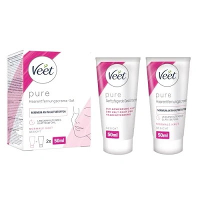 Afbeelding van Veet Set van 2 epileercrèmes voor de gevoelige huid met aloë vera en vitamine E (2 x 50 ml)