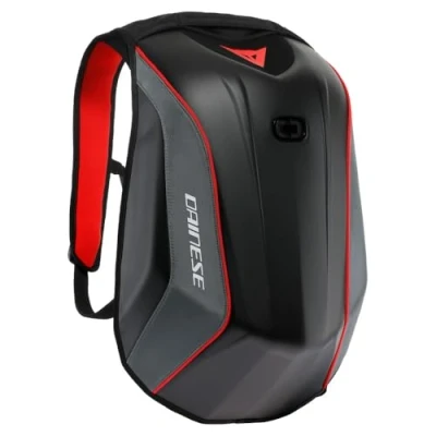 Afbeelding van Dainese Motorradru Motorrugzak, hard, waterdicht, 22 l, uniseks, 1 stuk, Zwart/Grijs/Rood