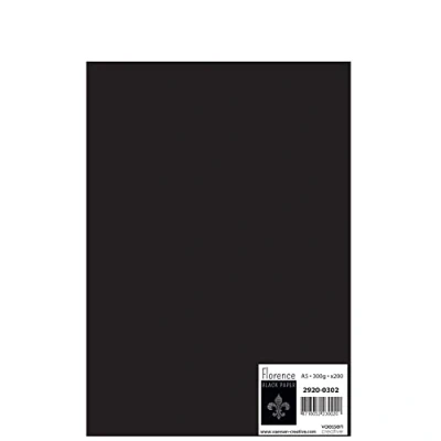 Afbeelding van Florence smooth Papier Black A5 300g 200 vellen