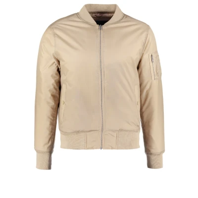 Afbeelding van Urban Classics Basic Bomberjacks, Heren, Maat: Small, Beige