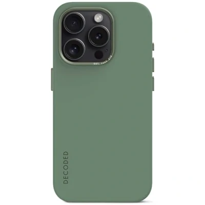 Afbeelding van Decoded Silicone Backcover Apple iPhone 15 Pro Max Sage Leaf