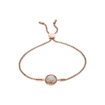 Afbeelding van Emporio Armani Damesarmband, Roestvrij staal, met ritssluiting of clip, Parelmoer
