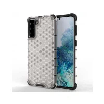 Afbeelding van Honingraat gepantserde case met gelframe voor Samsung Galaxy S22+ (S22 Plus) transparant