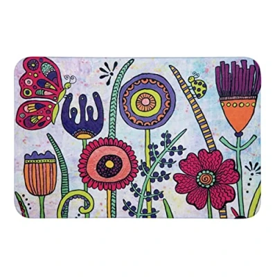 Afbeelding van WENKO Rollin&#039;Art Full Bloom badmat van fluweel met antislip onderkant polyester, meerkleurig, 45 x 0 70 cm