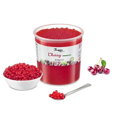 Image de INSPIRE FOOD bubble tea Perles Cerise tea, perle de tapioca pour 100% vegan et sans gluten, colorant artificiel, 3.2 kg