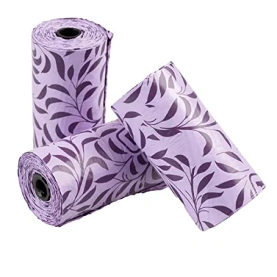 Afbeelding van Duvoplus Hondenpoepzakje Hond Poepzakjes Spice Lavendel 4x15st 32x19cm Paars 4st