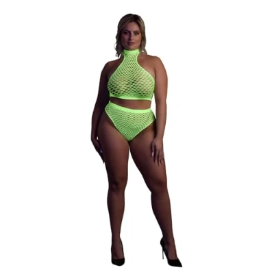 Afbeelding van Halternek Met Hoge Taille Groen