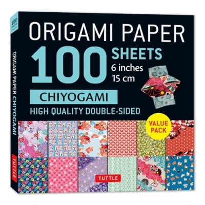 Afbeelding van Origami Paper 100 Sheets Chiyogami 6&quot; (15 cm)
