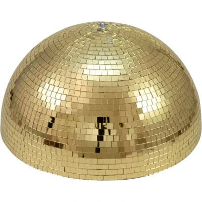 Afbeelding van Eurolite Halve Discobal Spiegelbol Discobol 40cm Goud met motor