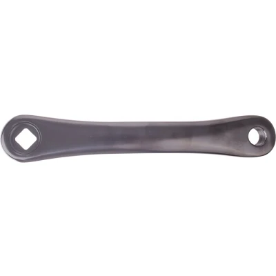 Afbeelding van Crank links aluminium spieloos 170mm ruit ZWART