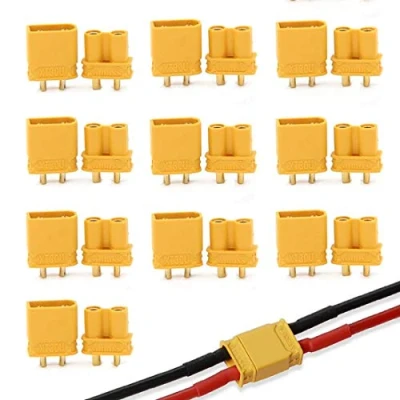 Afbeelding van FLY RC 20 stuks Amass XT30U Ball Connector Socket Upgrade XT30 Mannelijk/Vrouwelijke U Plug voor FPV Lipo Batterij Quadrotor (10 Paar)
