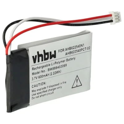Afbeelding van vhbw Batterij compatibel met Sennheiser HD 4.40 BT 4.50 BTNC draadloze hoofdtelefoon (600 mAh, 3,7 V, Li polymeer)