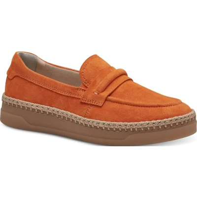 Afbeelding van Tamaris Mocassins, Dames, Maat: 38, Orange Leer