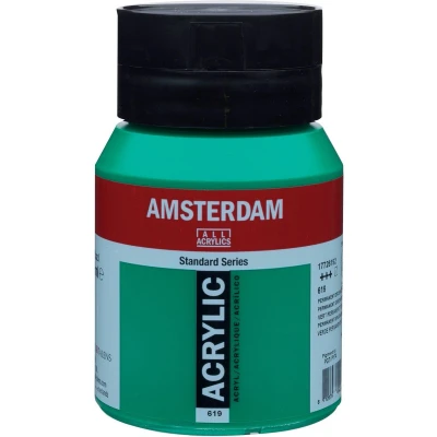 Afbeelding van Amsterdam Standard Acrylverf 500ml 619 Permanentgroen Donker