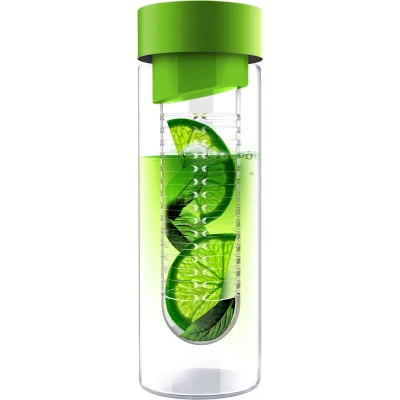 Afbeelding van Asobu Flavour It Drinkbeker Glas Incl. Fruitinfuser 480 ml Groen