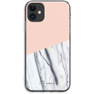 Afbeelding van Case Company® hoesje geschikt voor iPhone 11 A touch of peach Soft Cover Telefoonhoesje Bescherming aan alle Kanten en Schermrand
