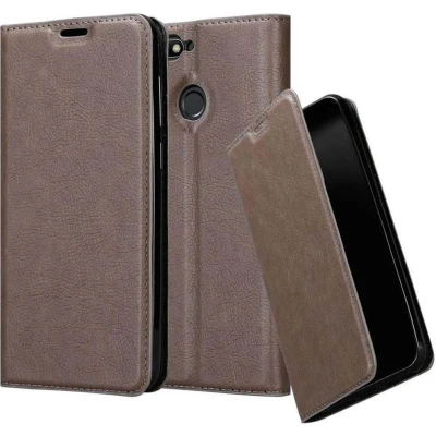 Afbeelding van Cadorabo Hoesje geschikt voor Huawei Y6 PRIME in KOFFIE BRUIN Beschermhoes met magnetische sluiting, standfunctie en kaartvakje Book Case Cover Etui