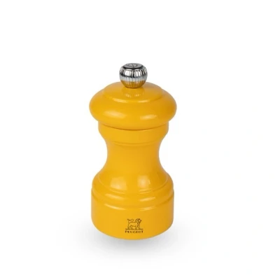 Afbeelding van Peugeot Bistro Manuele Pepermolen Van Gelakt Hout, Saffraangeel, 10 Cm