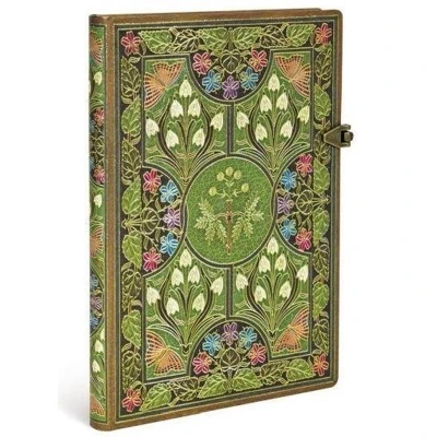 Afbeelding van Poetry in Bloom Midi Lined Journal (Clasp Closure)