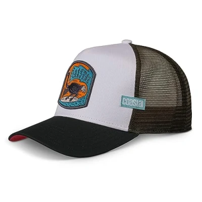 Afbeelding van Coastal Trucker SURF Ostrich Pet, Maat: One Size, White petrol