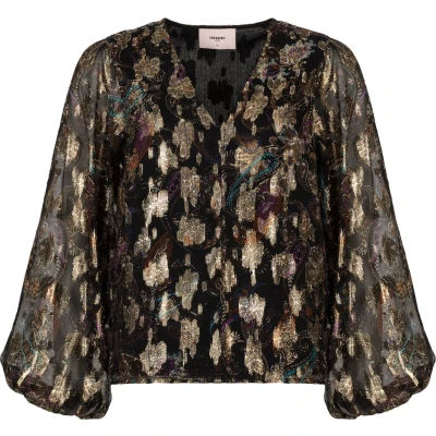 Afbeelding van Freebird Blouse Beandra Wv Jacquard Paisley 24 4 1745 Multi Dames Maat M