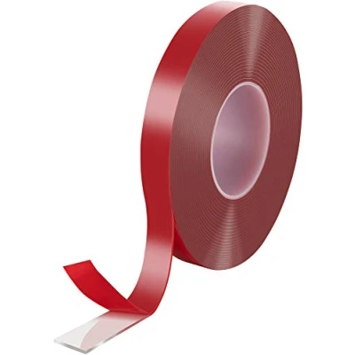 Afbeelding van Poppstar Dubbelzijdige Tape (10 m x 19 mm 2 mm) Acryl Transparant