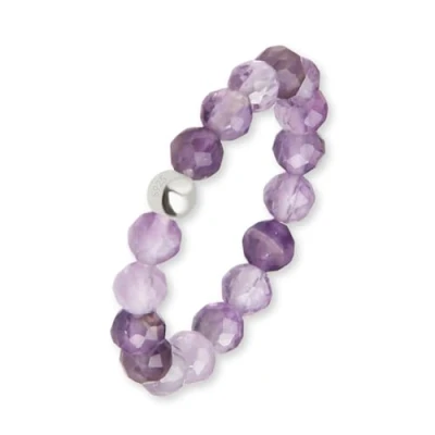 Afbeelding van GD GOOD.designs EST. 2015 Natuursteen Kralen Ring Vrouwen Elastische Parel Facet Angst