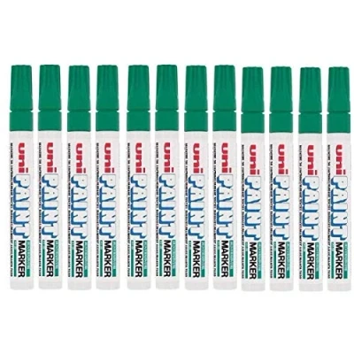 Afbeelding van Permanente markeerstift Uni Ball PX 20 Groen (12 Stuks)