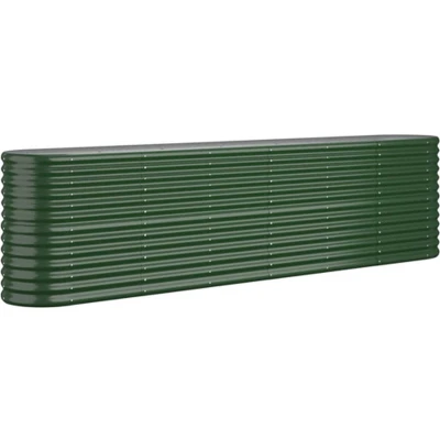 Afbeelding van Plantenbak 260x40x68 cm gepoedercoat staal groen