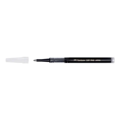 Image de TOMBOW Mines pour roller à encre, 0,5 mm, couleur de l&#039;encrenoir, largeur tracé: indélébile, encre pigment,pointe et bille en métal paquet 12