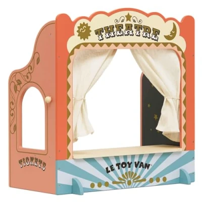 Afbeelding van Le Toy Van LTV Tabletop Puppet Wooden Theatre FSC 100%.