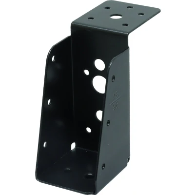 Afbeelding van Wovar Balkdrager Zwart met lip Verzinkt voor 4.5 x 9 cm Balken Per Stuk