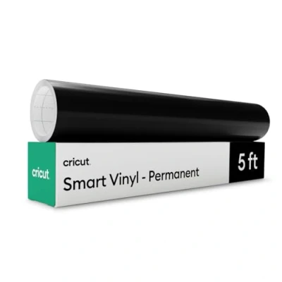 Afbeelding van Cricut Smart Vinyl Permanent, zwart, 13 inch x 5 ft los (1)