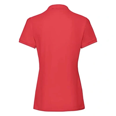 Afbeelding van Fruit of the Loom Hoogwaardig damespoloshirt, Rood (rood 400)